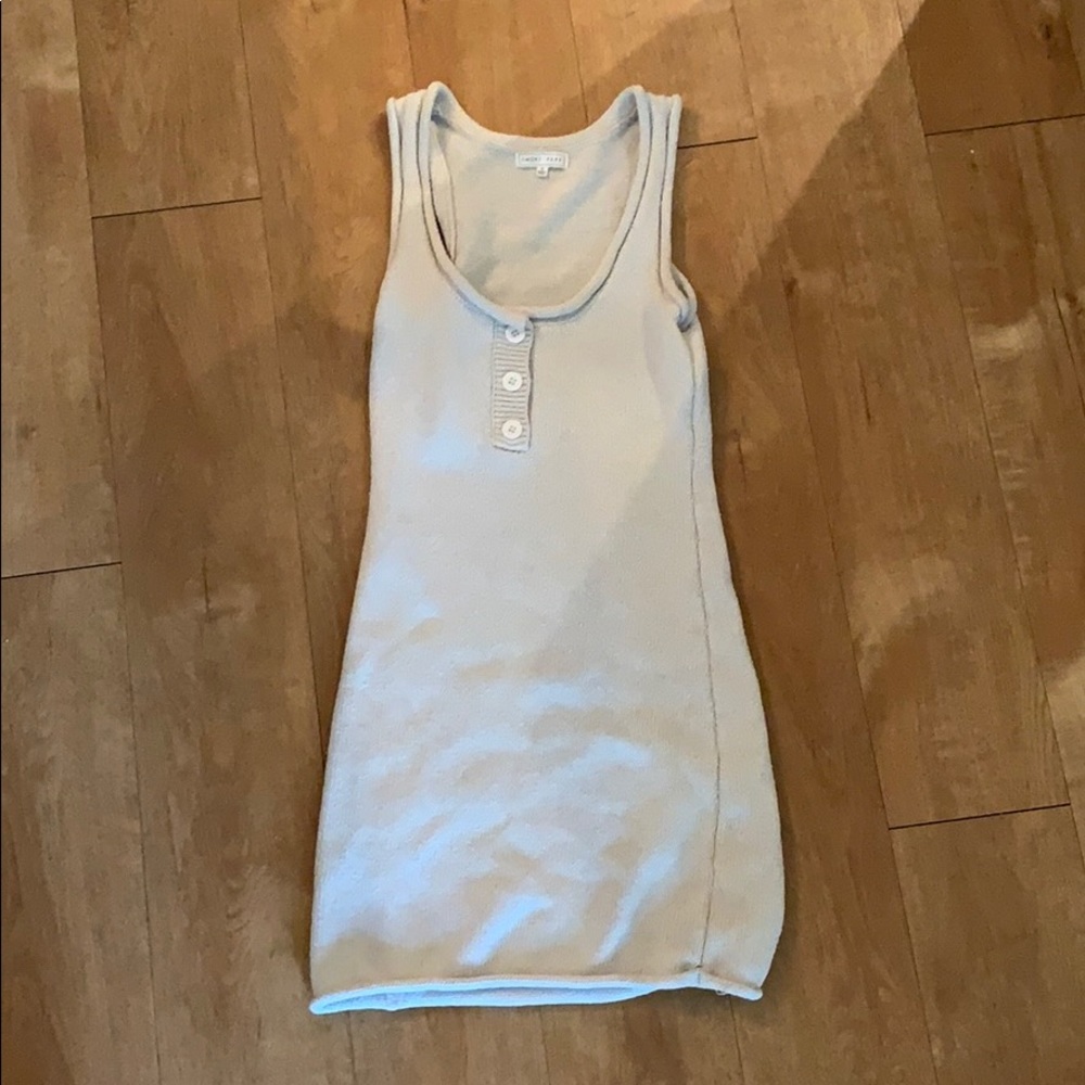 Grey knit dress